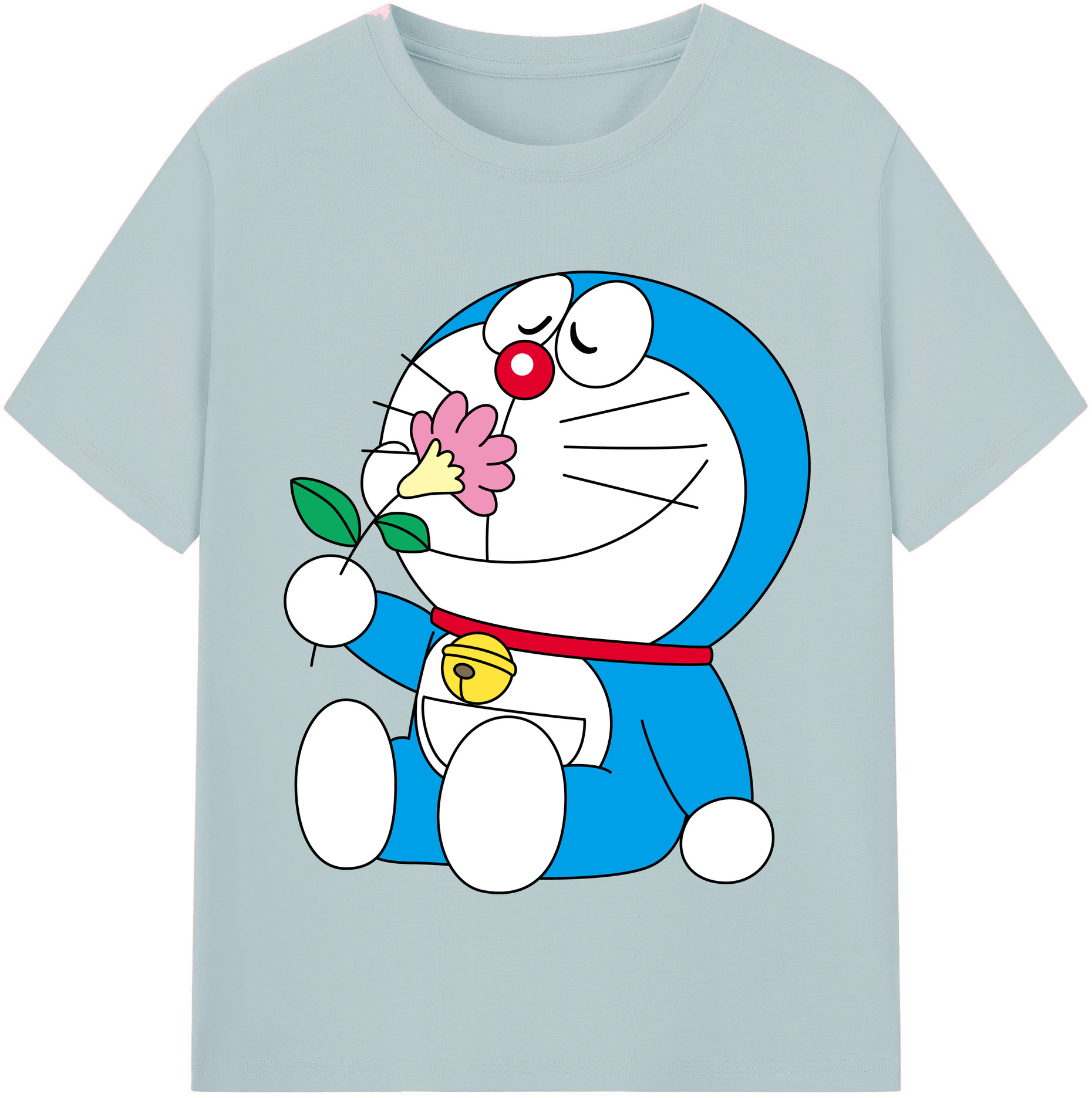 （画像用） ドラえもん Doraemon 綿100％半袖Tシャツ（フロントプリント）